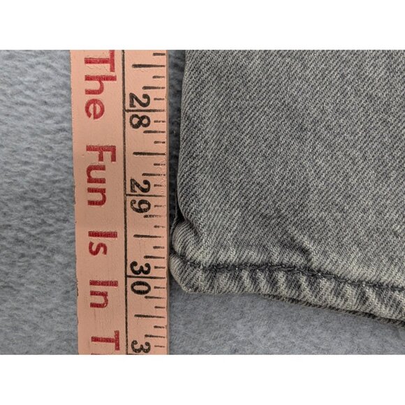 Levis 501 Jeans Mens 42x30 Gray Denim Button Fly Straight Original Fit Red Tab - Picture 7 of 14
